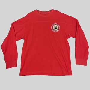 Ohio State Buckeyes Sweatshirt Mens L Red Crewneck NCAA Sporty‎ Cotton Outdoor